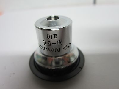 MICROSCOPE OBJECTIVE NEWPORT M-5X OPTICS BIN#A3-H-12