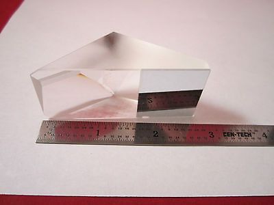 OPTICAL PRISM MIL SPEC + PLATED SECTION [chip on top] LASER OPTICS BIN#1E-30 v