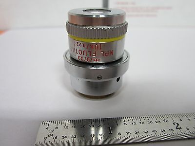 MICROSCOPE OBJECTIVE LEITZ NPL 10X FLUOTAR + DIC INFINITY OPTICS BIN#A1-M-33