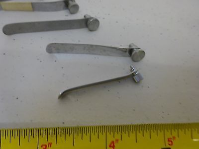 MICROSCOPE PART LOT MISMATCH CLIPS for STAGE TABLE AS IS BIN#P4-B-38