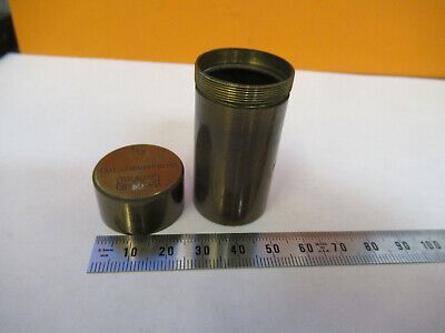 EMPTY BRASS CANISTER OBJECTIVE KREMP WETZLAR MICROSCOPE PART AS PICTURED P4-B-67