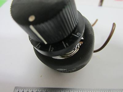 LEITZ RHEOSTAT SWITCH ERGOLUX MIKROSKOP TEILOPTIK WIE BESEHEN BIN#M2-10