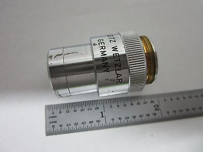 MICROSCOPE PART LEITZ WETZLAR GERMANY OBJECTIVE 3.2X OPTICS AS IS BIN#P6-09