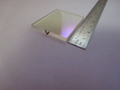 OPTICAL DICHROIC COATED BEAM SPLITTER FLAT OPTICS AS PICTURED &94-59