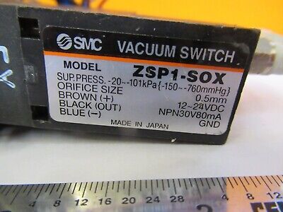 SMC AIR PNEUMATIC CONTROL VACUUM SWITCH ZSP1-S0X BLOCK AS PICTURED &27-B-06