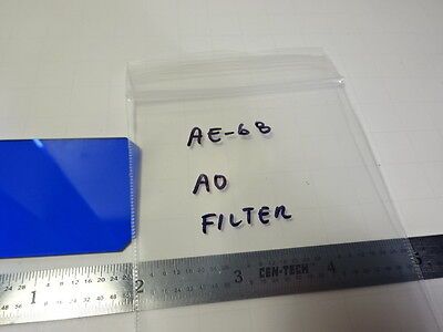 MICROSCOPE PART AO AMERICAN BLUE TRUNCATED FILTER OPTICS AS IS B#AE-68