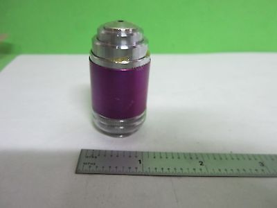 MICROSCOPE PART OBJECTIVE LEITZ 100X PURPLE ?? OPTICS AS IS S9-36