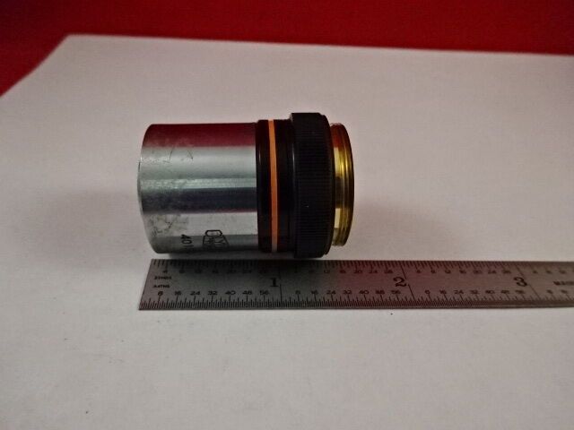 MICROSCOPE PART OLYMPUS JAPAN OBJECTIVE NEO 10X OPTICS  AS IS #M6-A-53