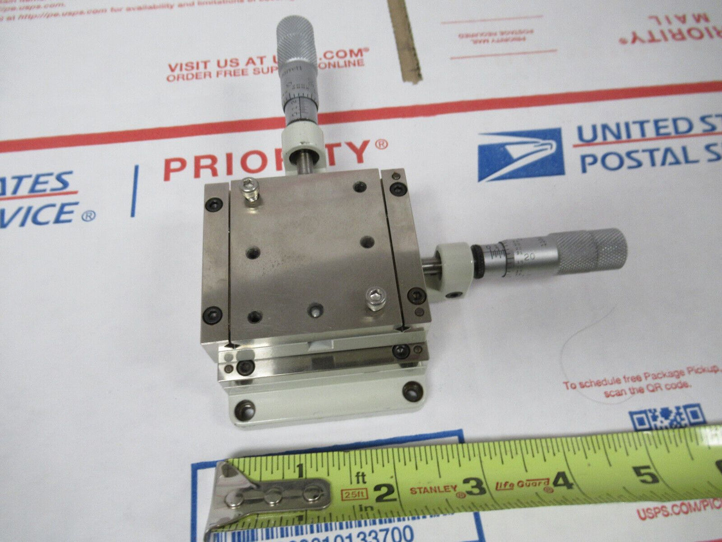 OPTICAL LINE TOOL CO. STAGE B RH MICROMETER LASER OPTICS AS PICTURED &W7-B-41