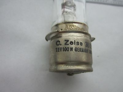 MICROSCOPE PART CARL ZEISS GERMANY LAMP BULB 380215 12V 100W AS IS BIN#S1-09