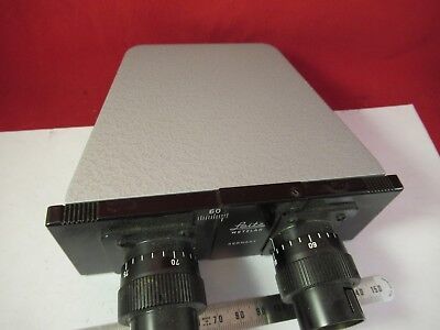 LEITZ GERMANY DIALUX BINOCULAR HEAD MICROSCOPE PART OPTICS AS PICTURED &FT-2-50