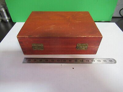 EMPTY WOOD BOX for SLIDE BAUSCH LOMB MICROSCOPE PART AS PICTURED R9-A-69