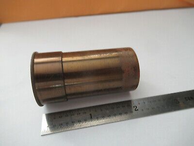 EMPTY ANTIQUE BRASS ZEISS JENA OBJECTIVE CAN MICROSCOPE PART AS PICTURED F3-A-74