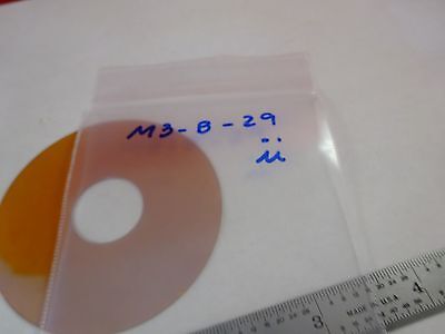 OPTICAL GLASS DISC WAFER OPTICS OPTICS #M3-B-29