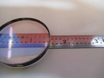 OPTICAL MIL SPEC COATED LENS hole in middle uncoated OPTICS AS PICTURED &B6-A-15