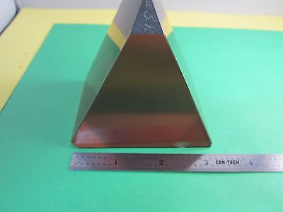 OPTICAL RARE & LARGE AMBER PRISM [small chips] LASER OPTICS BIN#A7-01