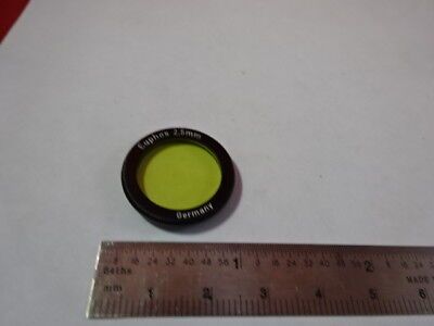 OPTICAL EUPHOS 2.5mm GERMANY FILTER LENS OPTICS AS IS #91-92