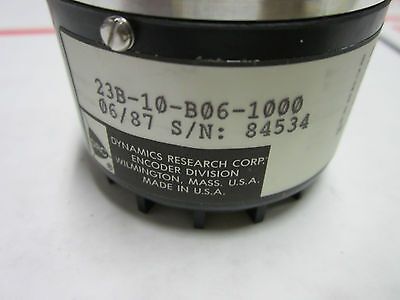 INCREMENTAL ROTARY ENCODER DYNAMICS RESEARCH LASER OPTICS AS IS BIN#B4-03