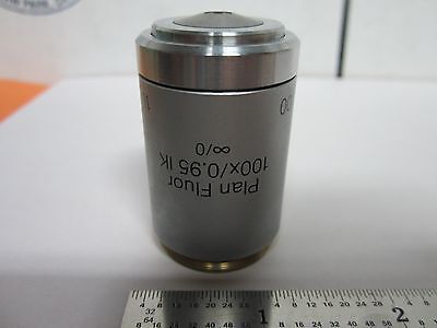 OPTICAL MICROSCOPE POLYVAR REICHERT LEICA OBJECTIVE 100X FLUOR OPTICS BIN#A3-H-2