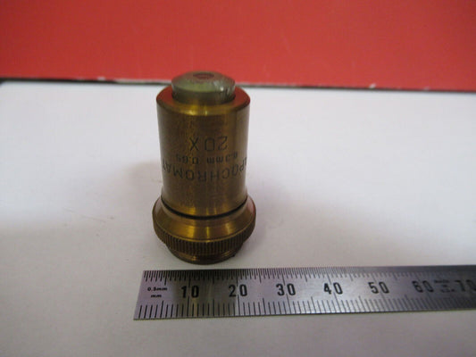 ANTIQUE APO BAUSCH LOMB OBJECTIVE 20X  MICROSCOPE PART AS PICTURED &S9-A-54