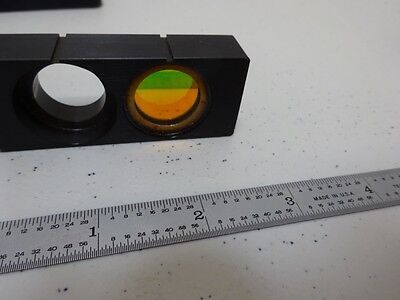 MICROSCOPE PART DICHROIC FILTER SLIDE OPTICS AS IS BN#N6-95