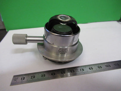 LEITZ WETZLAR GERMANY CONDENSER + IRIS MICROSCOPE PART AS PICTURED &Z5-C-12