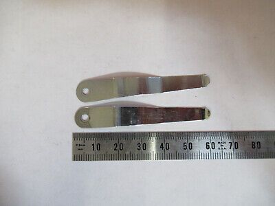 ANTIQUE PAIR CLIPS SPENCER AO MICROSCOPE PART AS PICTURED #P4-A-10