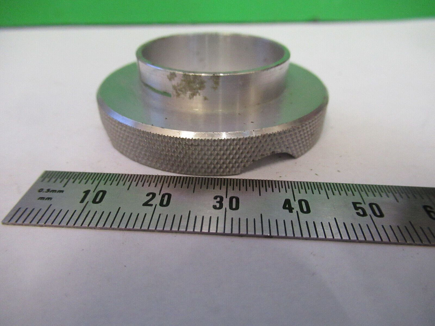 AO SPENCER LENS ALUMINUM MOUNT HOLDER MICROSCOPE PART AS PICTURED R1-A-86