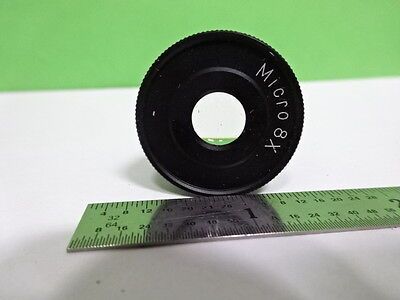 MICROSCOPE PART OCULAR EYEPIECE MICRO 8X OPTICS AS IS #AF-80