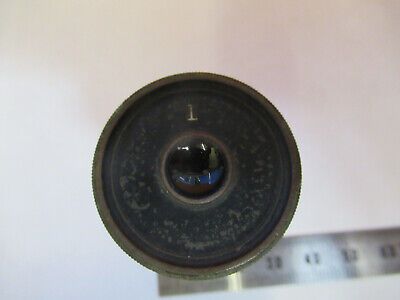 ANTIQUE BAUSCH LOMB EYEPIECE LENS MICROSCOPE PART AS PICTURED &A2-FT-93