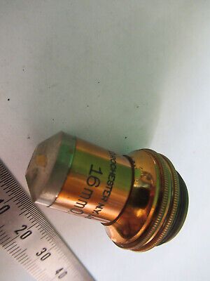 ANTIQUE BRASS BAUSCH LOMB OBJECTIVE MICROSCOPE PART AS PICTURED &Q9-A-117