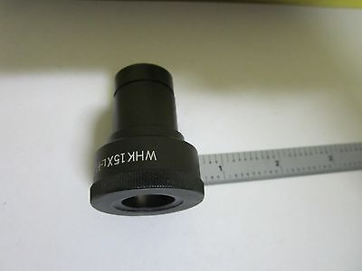 MICROSCOPE PART OLYMPUS  EYEPIECE WHK15X L-H  JAPAN OPTICS AS IS BIN#T8-22