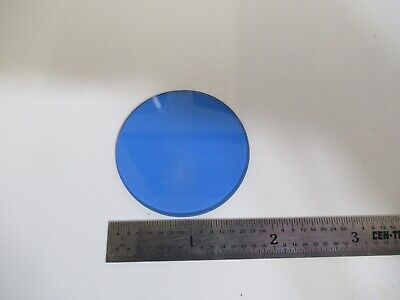 LEITZ WETZLAR BLUE GLASS FILTER OPTICS MICROSCOPE PART AS PICTURED &17-FT-83B