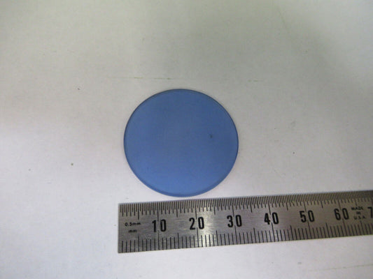 CARL ZEISS GERMANY BLUE GLASS FILTER OPTICS MICROSCOPE PART AS PICTURED F3-B-18