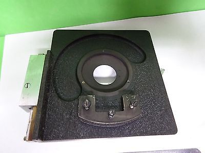 MICROSCOPE PART LEITZ WETZLAR GERMANY VINTAGE STAGE TABLE AS IS BIN#B9-E-01ii