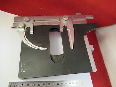 LEITZ GERMANY MICROSCOPE PART SPECIMEN STAGE TABLE MICROMETER AS PICTURED 8-A-11