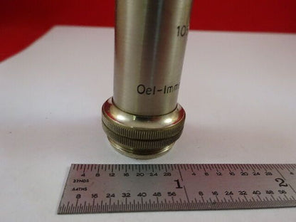 UNKNOWN MAKER IMMERSION OBJECTIVE 105X MICROSCOPE PART OPTICS AS IS &33-A-107