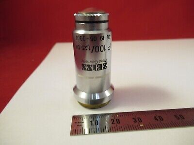 ZEISS GERMANY OBJECTIVE F 100X 461905 MICROSCOPE PART AS PICTURED &96-A-16