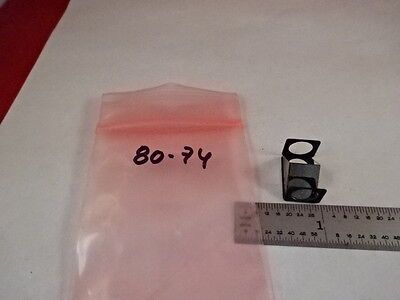 OPTICAL MINI PRISM BEAM SPLITTER OPTICS AS IS #80-74