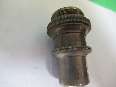 ANTIQUE BRASS BAUSCH LOMB OBJECTIVE MICROSCOPE PART OPTICS AS PICTURED &z9-a-107