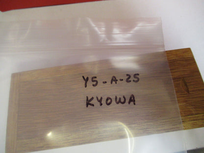 ANTIQUE KYOWA WOOD SAMPLE CONTAINER MICROSCOPE PART AS PICTURED Y5-A-25