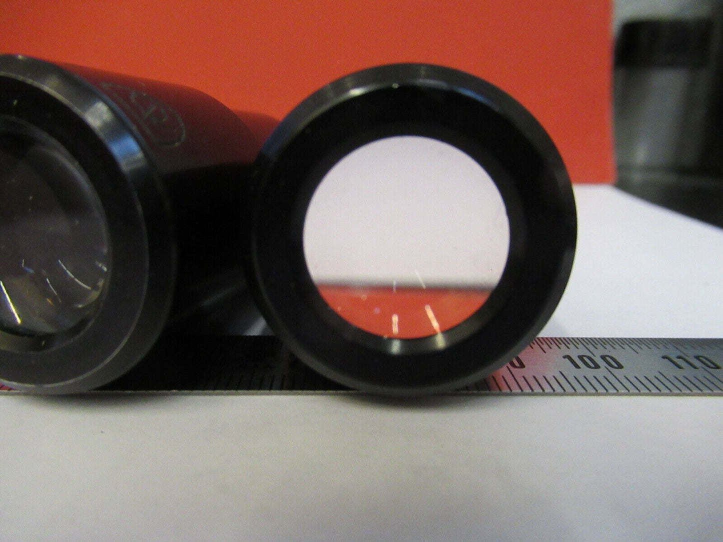 PAIR AO AMERICAN OPTICS 10X EYEPIECE CAT 149 MICROSCOPE PART AS PICTURED Q4-A-12