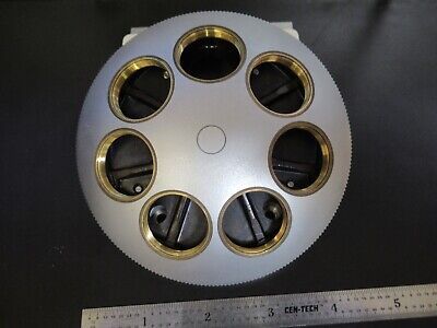 LEICA DMRB GERMANY NOSEPIECE 7 POS. MICROSCOPE PART OPTICS AS PICTURED &A7-A-40