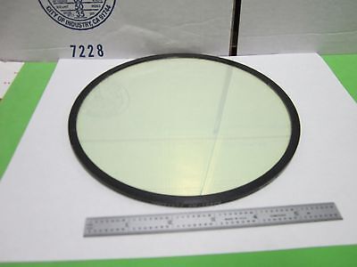 OPTICAL COATED LARGE 7.5" DIAMETER FILTER ANDV1077 LASER OPTICS AS IS BN#Q4-R-39