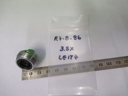 LEITZ WETZLAR OBJECTIVE 3.5X /170 OPTICS MICROSCOPE  PART AS PICTURED #R7-B-86