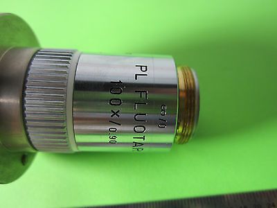 MICROSCOPE OBJECTIVE LEITZ KLA TENCOR FLUOTAR 100X INFINITY OPTICS #R5-FT02