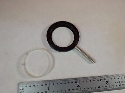 LOOSE FILTER LENS WITH HOLDER MICROSCOPE PART AS PICTURED &S4-C-10