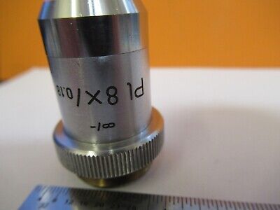 LEITZ WETZLAR OBJECTIVE PL 8X INFINITY OPTICS MICROSCOPE AS PICTURED &5M-A-17A