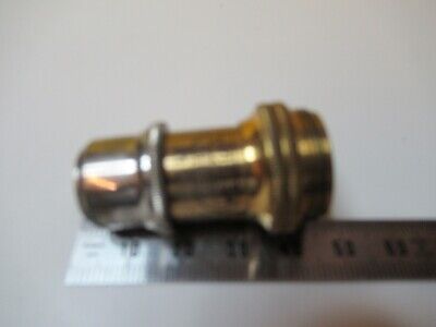 ANTIQUE OBJECTIVE BRASS LEITZ 6lg OPTICS MICROSCOPE PART AS PICTURED &14-C-24