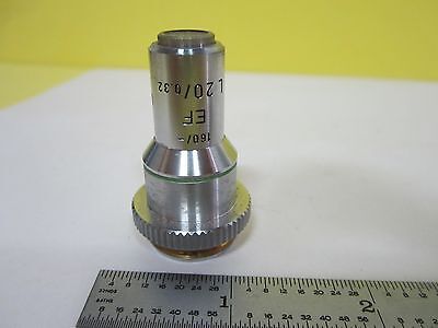 MICROSCOPE PART OBJECTIVE LEITZ GERMANY L 20X EF OPTICS BIN#U1-39